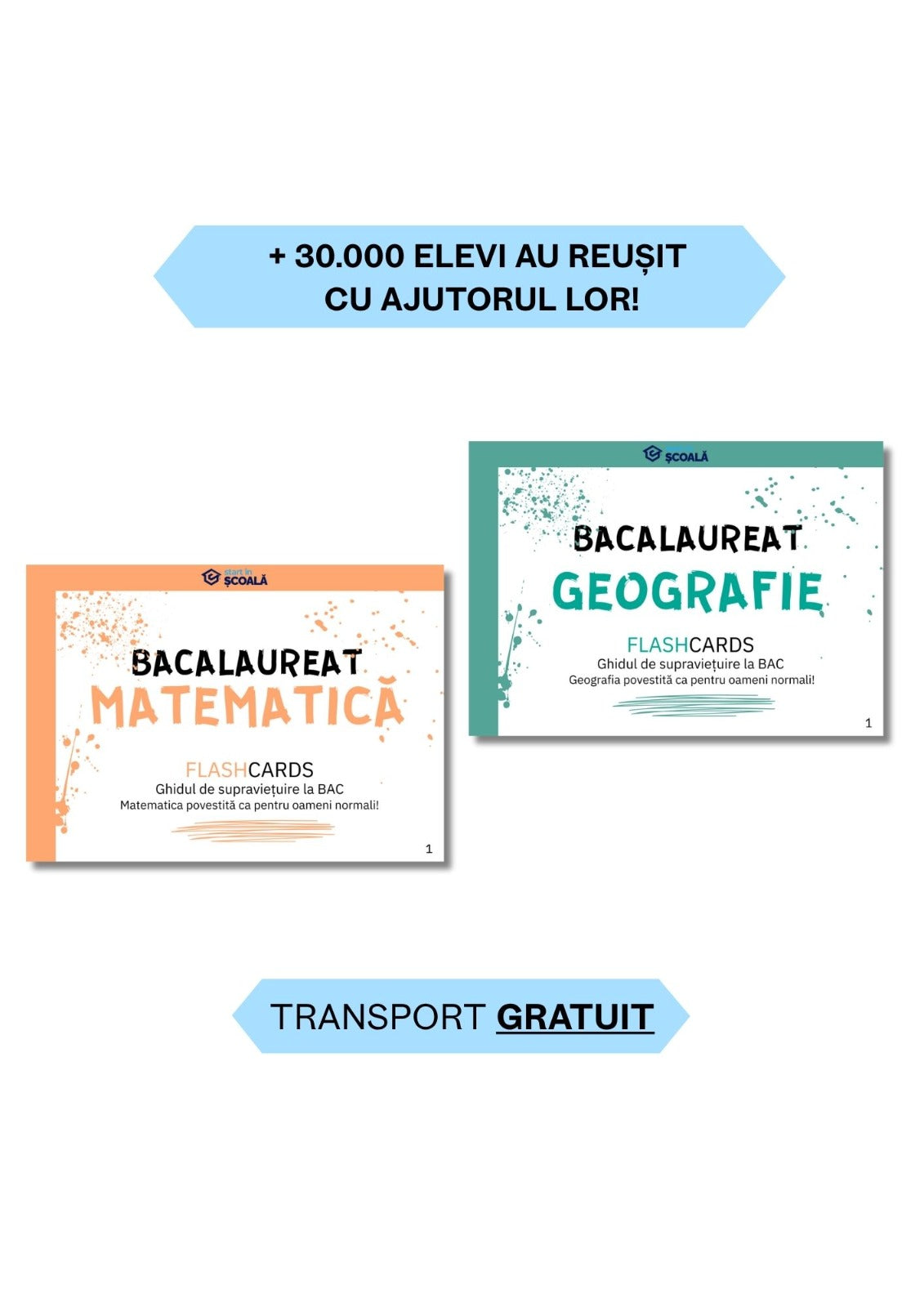 BAC TEHNO Pachet - Mate + Geografie