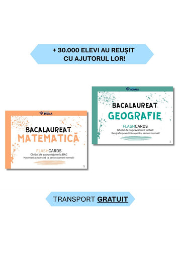 BAC TEHNO Pachet - Mate + Geografie