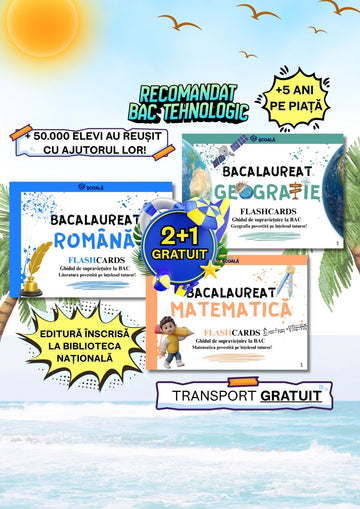 2+1 GRATUIT BAC - Română + Mate + Geografie
