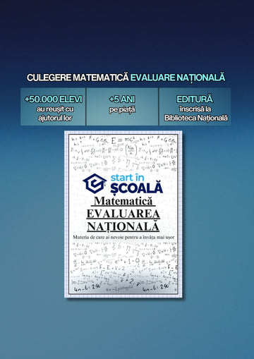Evaluare Națională - Matematică Manual Formule