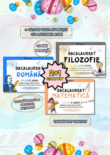 2+1 GRATUIT BAC - Română + Mate + Filosofie