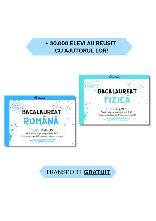 BAC REAL Pachet - Română + Fizică