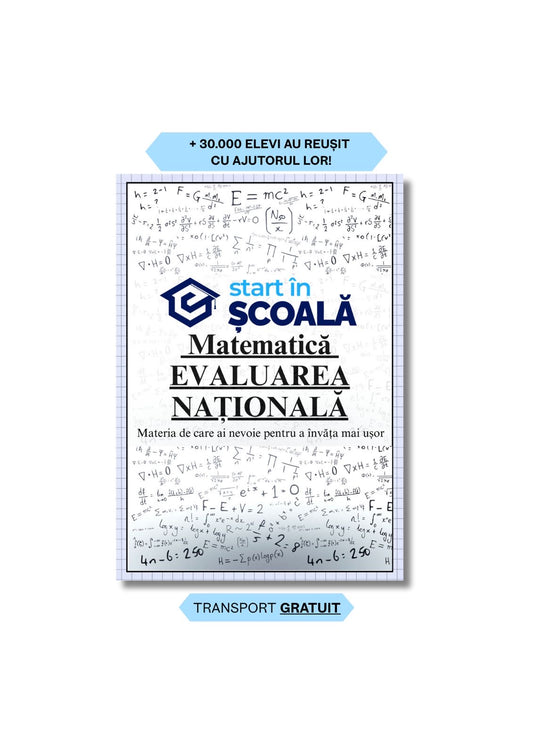 Evaluare Națională - Matematică Manual Formule