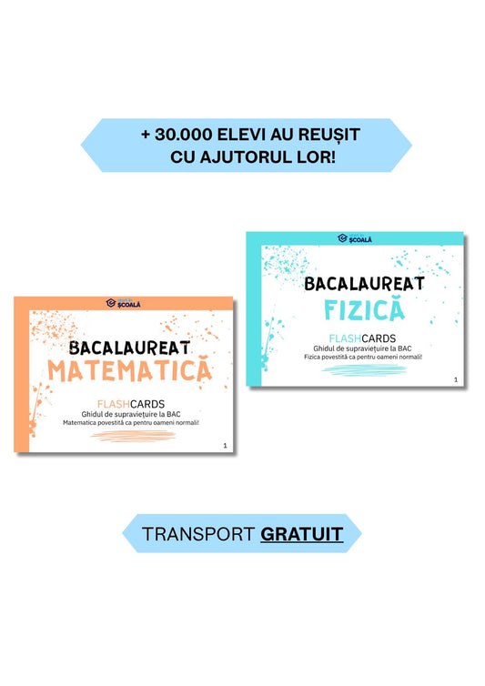BAC REAL Pachet - Mate + Fizică