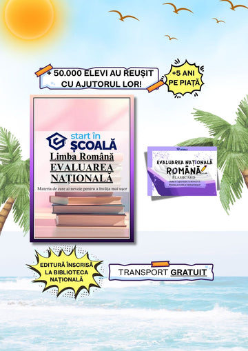 Evaluare Națională Pachet - Română Manual + Flashcard Română