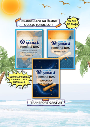 Pachet BAC 3 Manuale - Manual Eseuri + Română Manual Subiect 1B + Manual Subiectul 2